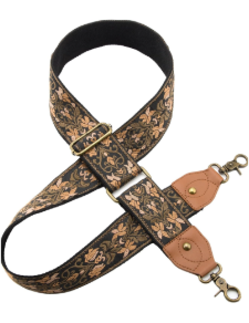 Purse Strap Replacement Crossbody Adjustable Bag Strap Retro Jacquard Embroidery Wide Shoulder Strap for Women Handbags