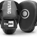 Boxing Pads for Men, Women, & Kids, Leather Focus Mitts for Martial Arts, Boxing Training, Curved Punch Mitts for Karate, Kickboxing,Muay Thai, Taekwondo