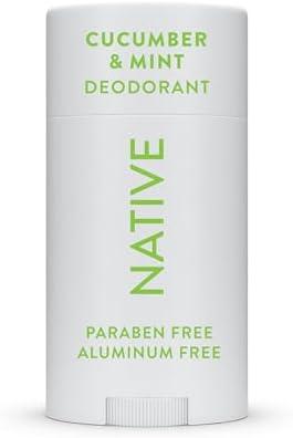 Native Aluminum-Free Clean Deodorant with Natural Derived Ingredients, 72HR odor control | Deodorant for Women and Men, With Baking Soda, Coconut Oil, Shea Butter | Cucumber & Mint