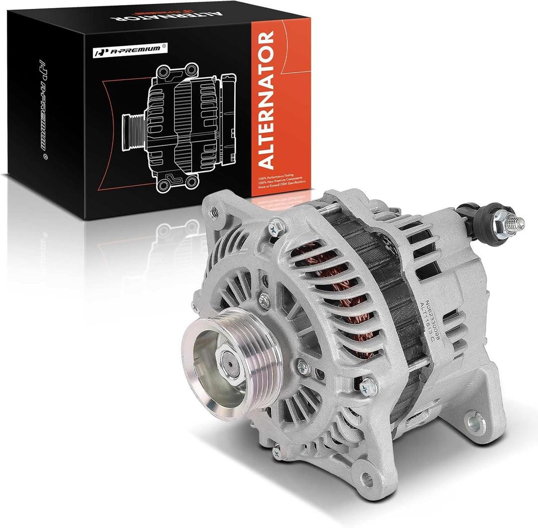 A-Premium Alternator Compatible with Subaru Forester 2011-2013, Impreza 2011-2014, WRX 2013-2014, WRX STI 2013-2020, 2.5L, 12V 110A 5-Groove Pulley Clockwise, Replace# 23700AA680, 23700AA681