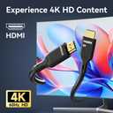 4 x MOKiN HDMI Cable, 3.94ft, 4K@60Hz, High-Speed 4K HDMI 2.0 Cord (18Gbps), 2160p, 48 bit, Compatible with TV/PS7/Xbox/Roku