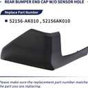52156-AK010 Rear Bumper End Cap W/O Sensor Hole (Driver Side) Fit for Toyota Tacoma 2024 2025 Rear Bumper Corner Cover Replace 52156AK010
