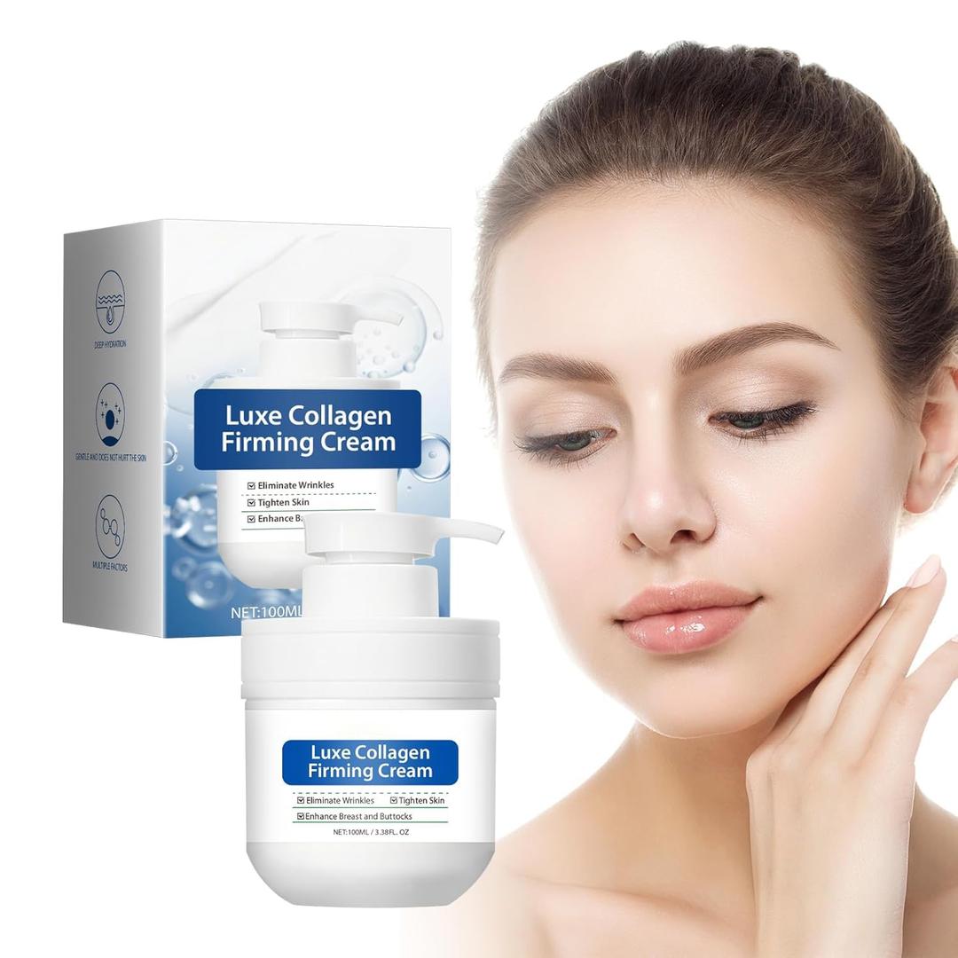 Collagen Firming Cream, Moisturizing Cream Body and Face Collagen Firming Lotion Body Moisturizer Lifts, Firms & Tightens Face Cream for Women Sagging Skin