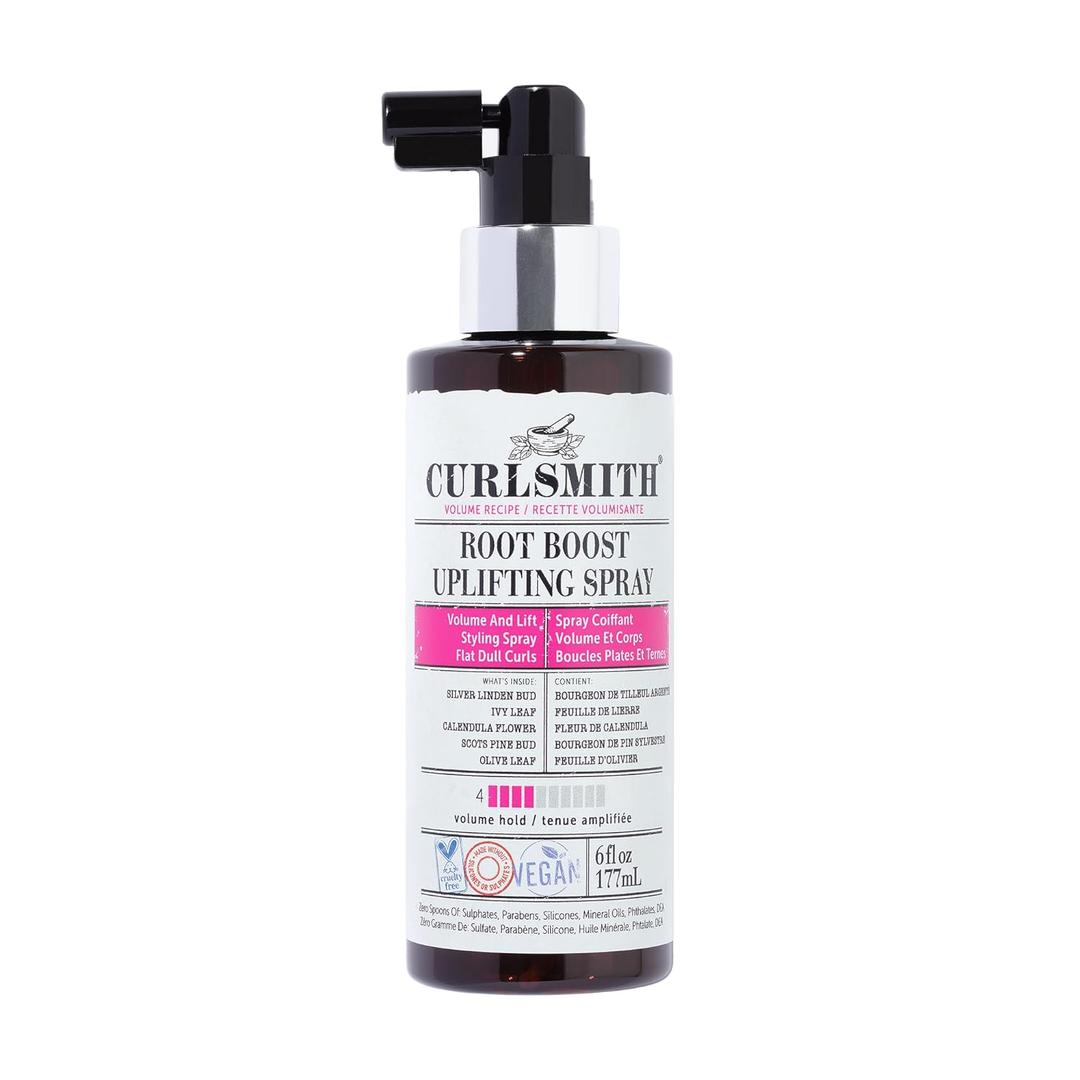CURLSMITH - Root Boost Uplifting Spray, Volumizing Styling Spray, Medium Hold, for Wavy, Curly or Coily Hair, Vegan (177ml/6fl oz)
