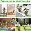 Homight Large Agave Sculpture Rustic Metal Agave Plant Outdoor Interior Decoration Outdoor Lawn Decoration Yard Wooden Posts Matching Garden Suitable for Patio