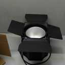 Stage Lights with Barn Doors, 200W COB LED Par Can Lights Spotlights, 2 in 1 Cool White & Warm White DMX512 Sound Activated Uplights for Events Parties Wedding Theater Church Concert Dance (1Pc)