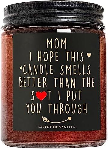 Briojoy Candle for Mom - Aromatherapy, Stress Relief, Relaxing Gifts for Women Wife Girlfriend Friend Female - Highly Scented Candle for Home - Natural Soy Candle - Funny Birthday, Mother's Day Gift