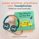 Calis Books The Wheels on the Bus Book - Rechargeable Musical Book, Headphone Jack, Books for 1 Year Old, Musical Book for Toddlers 1-3, Musical Toy Toddlers