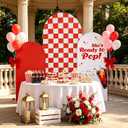 3Pcs She's Ready to Pop Arch Backdrop Cover Adaptable for 4ft 5ft 6ft for Soda Drink Themed Baby Shower Party Gender Reveal Birthday Party Banquet Photo Arches Background Decorations