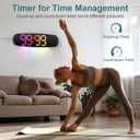 ANALOI Digital Wall Clock,14.4 Inch Large Display Digital Wall Clock with Auto Dimming, Temperature and Date, Remote Control, Night Light, DST, Alarm for Bedroom/Classroom/Gym/Seniors