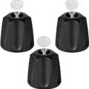 3Pcs Shower Knob Replacement Compatible with Price/Pfister Verve Tub Shower, Bathtub Faucet Handle Remodel Trim Kit Includes Hot/Cold/Diverter Knob & 3 Screws (Matte Black)