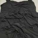 HESUUIO Women's Two Piece Skirt Set Summer High Waist Ruffle Y2K Mini Skirts Sleeveless Crop Tops Going Out Outfits XL