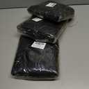 3 x Tucnoeu 4 Pack Black Waterproof Apron Cobbler Apron Unisex Work Aprons with 2 Deep Pockets, Fast Drying Polyester for Cleaning Painting Work Artiest Aprons Kitchen