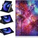360 Rotating Case for Xiaomi Pad 6/Pad 6 Pro 11 inch Tablet,Stand Folio Cover with Pencil Holder Multi-Angle Viewing Protective Case with Auto Sleep/Wake, Galaxy