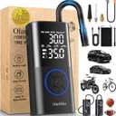 OlarHike Tire Inflator Portable Air Compressor, Smart Dual Hose System, 160PSI Auto Air Pump for Car Tires, Bike,Bicycle, Motorcycles,Electric Pump with LED Light & Digital Pressure Gauge (Blue)