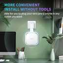 Wall Mount Holder for eero Pro 6e/6 Mesh Wi-Fi System, Outlet Wall Mount Stand Bracket for eero Pro 6e tri-Band Mesh, Wire Organizer (White(3Pack))
