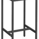 VASAGLE Bar Table, Kitchen Dining Table, High Top Pub Table, Bar Height Cocktail Table for Living Room Party, Sturdy Metal, 23.6 x 23.6 x 41.7 Inches for Narrow Spaces, Ebony Black and Ink Black