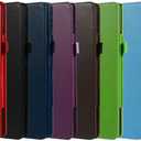 Tablet Cover for Amazon Kindle Fire HD7 12th Generation P8AT8Z (2022 Release), Ultra Slim Folio Stand Lightweight Leather Case for Amazon Kindle Fire HD 7 Gen 12th 7" (Li-Red)