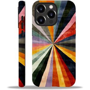 Case for iPhone 15 Pro(Compatible with MagSafe),Soft TPU+Hard Acrylic 2-in-1 Matte Phone Cover for Women/Men,Shockproof Anti-Scratch Protective Case for iPhone 15 Pro-Colorful Lines