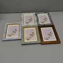 Fixwal 4x6 Picture Frame Set of 5, Vintage Photo Frame, Rustic Retro Picture Frame with Tempered Glass, Decorative Art on Walls and Tabletop Placement