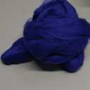 3.53oz Wool Roving Yarn, Wool Felting Supplies, Pure Wools, Chunky Yarn, Spinning Wool Roving for Needle Felting Wet Felting DIY Hand Spinning (Dark Blue)