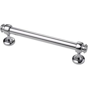 Alzassbg 10 Pack Polished Chrome Cabinet Pulls, 5 Inch(128mm) Hole Centers Cabinet Handles Kitchen Hardware Straight Bar for Cabinets and Drawer AL3082CP