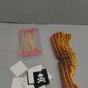 Vesici 72 Pcs Pirate Ship Cupcake Toppers Skull Cap Cupcake Picks Pirate Halloween Party Decorations for Birthday Party Cake Decorations Supplies