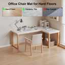 Office Chair Mat for Hard Floors,46"x60" Desk Mat for Chair for Hardwood Floor,Non-Slip Hard Floor Protector Desk Chair Mat for Home,Vinyl Floor Mat for Kids & Pets - Not for Carpet (Clear)