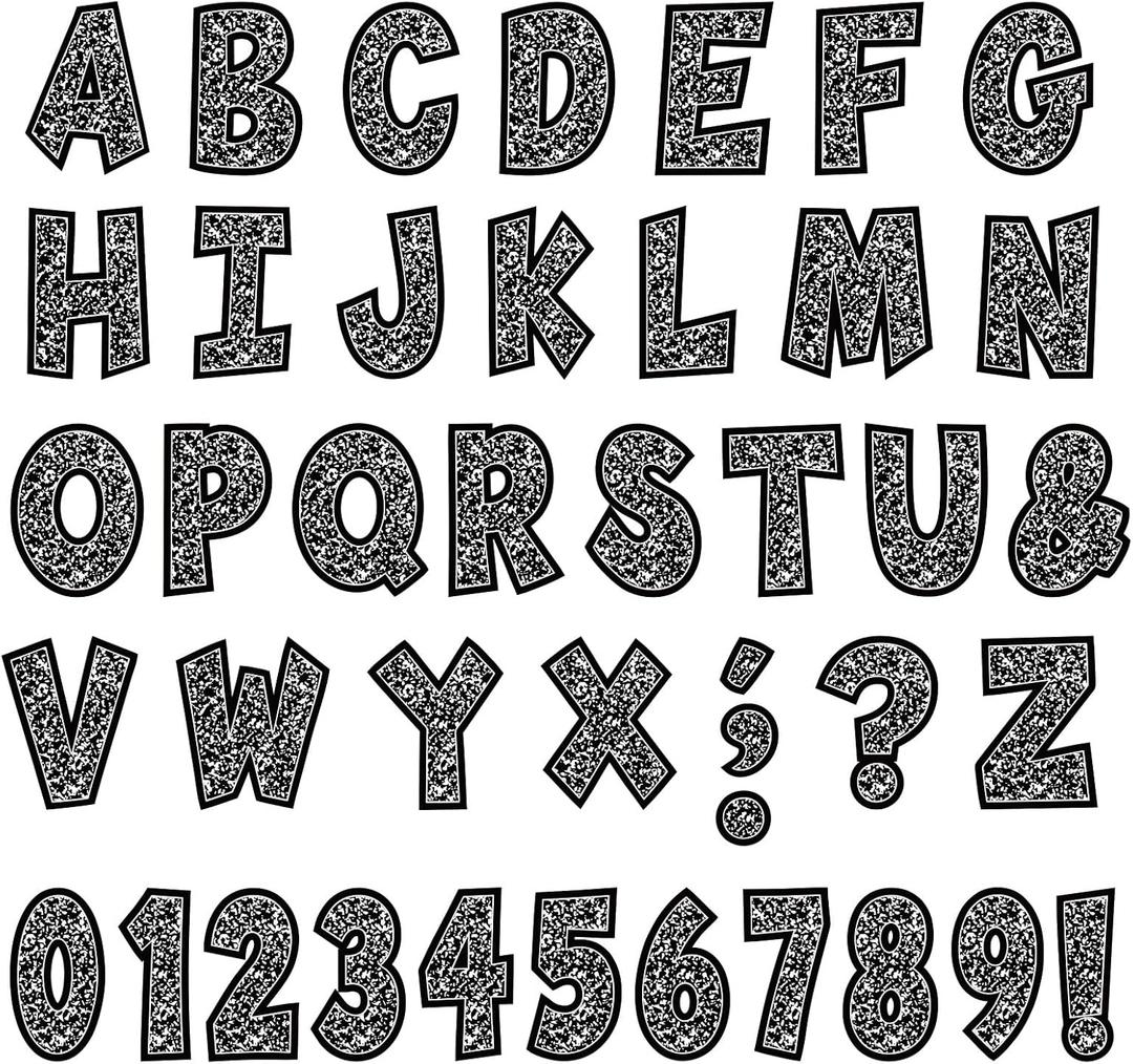 162 Pcs 7'' Bulletin Board Letters for Classroom Alphabet Numbers Combo Set