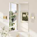 TokeShimi 24x36 Frameless Bathroom Mirror, Vanity Bathroom Mirror for Wall Shatterproof Modern Rectangle Mirrors for Bedroom, Living Room, Entryway, Home Gym, Entryway