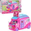 Disney Junior Minnie Mouse Bows-A-Glow Rolling Glamper 13-piece Figures and Playset, Kids Toys for Ages 3 Up, (25.4)