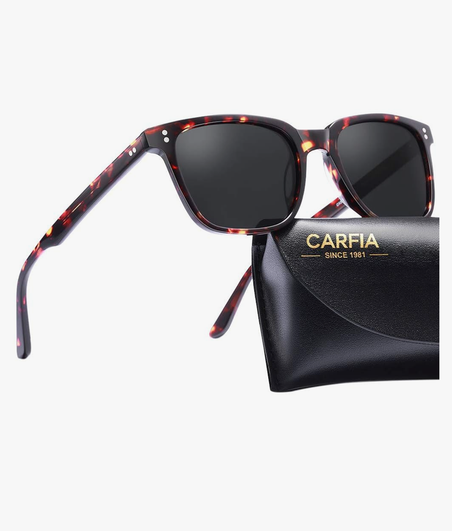 CARFIA Acetate Polarized Sunglasses for Women Small Face - AntiGlare UV400 Protection CA5354