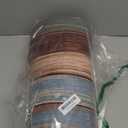 MAYHMYO Kitchen Rugs and Mats Set of 2 Teal Farmhouse Anti Fatigue Mat PVC Non Slip Retro Rustic Wood Texture Kitchen Mats for Floor,17.3 x 29 x 0.4 inch + 17.3 x 47 x 0.4 inch