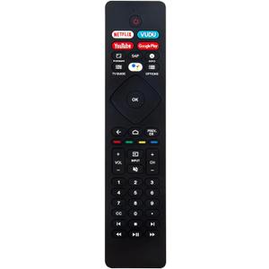 Replace Voice Remote Compatible with Philips Smart LED TV 4K Ultra HD (2160p) Android Smart LED TV URMT47CND0 65PFL5766/F7 55PFL5766/F7 43PFL5766/F7 32PFL5505/F7 50PFL5766/F7 50PFL5604/F7 75PFL5604/F7
