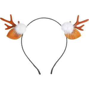 2 x Christmas Headband Christmas Reindeer Antlers Headband Hairpins Beauty Deer Headband Hair Accessory Headdress