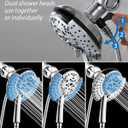 INAVAMZ 2-in-1 Filtered Shower Head with Handheld: Dual Shower Heads with Rain Shower & Handheld Shower Head, 10-Mode Detachable Shower Head with Massage Spray, Shower Trim Systems