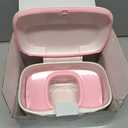 Wipes Dispenser with Weighted Plate, X2 PRO, Seposeve Perfect Pull Baby Wipe Holder, Refillable Wipe Container, Keeps Wipes Fresh, One-Handed Operation. Non-Slip, Easy Open/Close Wipes Case, Pink
