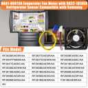 Upgraded DA81-06013A Refrigerator Evaporator Fan Motor Compatible with Samsung Fridge Evaporator Fan Motor No Noise with DA32-10105X Refrigerator Temperature Sensor RF263BEAESR RF260BEAESR Fan Motor