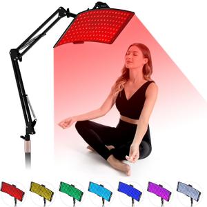 7 in 1 Portable Light Therapy for Face for Body Lamp with Stand, 920nm Red Infrared Light Therapy Device, LED Face Skin Body Skin Care at Home
