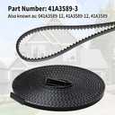 233 inch 41A3589-3 41A3589-12 Garage Door Opener Drive Belt Compatible with Liftmaster Chamberlain Starting Belt 1270 1280 1280R 8100 8200 9200 for 8ft Garage Door, Belting Ribs spacing is 0.3 inch