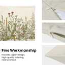 AEIOAE Sage Green Pillow Covers 22x22 Inch Set of 2, Spring Wildflower Plant Throw Pillows Case,Seasonal Floral Outdoor Decorative Flowers Farmhouse Decor Cushion Covers for Home Sofa Bed Couch