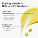 The Ordinary Retinal 0.2% Emulsion, High-Strength Retinoid Serum for Advanced Anti-Aging Support, 0.5 Fl Oz