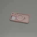 SKYLMW Compatible with iPhone 17 Pro Case with Magnetic Invisible Stand Compatible with Mag-Safe Military Drop Tested Shockproof Silicone 17 Pro Phone Cases for Women Men 6.3"Pink