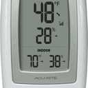 AcuRite 00611 Indoor Outdoor Thermometer with Wireless Temperature Sensor & Hygrometer White Small
