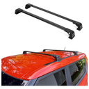 Erkul Heavy Duty 220lb Roof Rack Cross Bars for Kia Soul 2014-2019 | Aluminum Crossbars with Anti Theft Lock for Rooftop | Compatible with Fixed Points Roofs - Black