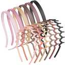 Suncalla 12 Set Headbands for Glasses and Zig Zag Headbands No Pressure No Headache Plastic Hair Bands with Teeth for Women