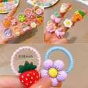 ALTALIVA 100Pcs Baby Hair Ties Cute Elastic Hairbands No Damage Multicolor Small Ponytail Holders for Baby Girls Toddlers Kids