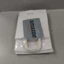 Qutuus White Paper Gift Bags with Handles Bulk 25 pcs 8x4.5x10 Medium White Paper Bags for Gifts, Valentines, Shopping, Retail