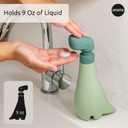 OTOTO New Soapasaurous Dino Hand Soap Dispenser - Cute Bathroom Accessories, Liquid Dish Soap Dispenser, Dinosaur, Cute Kitchen Accessories, Gifts for Kids