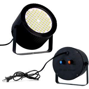 ENUOLI LED Strobe Light 88 Super Bright LED Light with Sound Activation and Manual Control,Variable Flash Speed Control Flashing Lights for Halloween,Xmas Clubs,Disco,Bars,Party Lights(White)